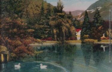1 vue - 114. Luchon : lac du parc des Quinconces. - Toulouse : éditions Pyrénées-Océan, Labouche frères, [entre 1930 et 1950]. - Carte postale (ouvre la visionneuse)
