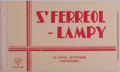 1 vue St Ferréol - Lampy : 10 cartes artistiques photochrom. - Toulouse : éditions Pyrénées-Océan, Labouche frères, marque LF, [entre 1930 et 1950]. - Carnet
