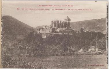 1 vue Les Pyrénées Centrales (1re série). 22. Saint-Bertrand-de-Comminges : la cathédrale et le village (vue d'ensemble). - Toulouse : phototypie Labouche frères, marque LF au verso, [entre 1922 et 1937]. - Carte postale