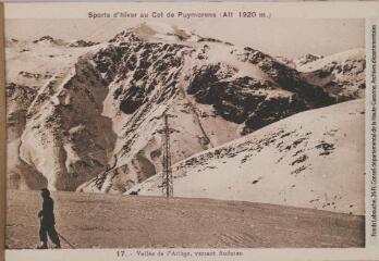 1 vue Sports d'hiver au Col de Puymorens (Alt. 1920 m.). 17. Vallée de l'Ariège, versant Andoran. - Toulouse : édition Pyrénées-Océan, Labouche frères, marque LF, [entre 1930 et 1950]. - Carte postale
