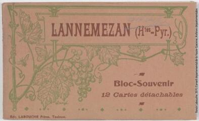 1 vue - Lannemezan (Hautes-Pyrénées). Bloc-Souvenir : 12 cartes détachables. - Toulouse : édition Labouche frères, [entre 1911 et 1937]. - Carnet (ouvre la visionneuse)