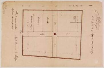 1 vue - Plan du nouveau cimetière de la commune de Labège. Raymond Maleurt. 20 avril 1856. Ech. 1/200. (ouvre la visionneuse)