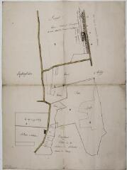 1 vue - Commune du Fauga, plan de la métairie de Solentis. [1816-1847]. Ech. n.d. (ouvre la visionneuse)