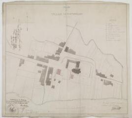 1 vue - Plan du village de Fontenilles. Grenié, architecte. 22 novembre 1858. Ech. 1/1250. (ouvre la visionneuse)