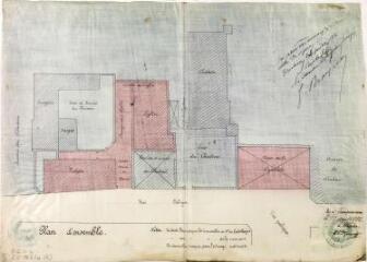 1 vue - [Commune de Fourquevaux, échange d\'immeubles avec Mme de Castelbajac], plan d\'ensemble. 1886. Ech. n.d. (ouvre la visionneuse)