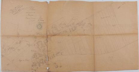 1 vue  - Plan de la commune de Fronsac. Justin Boyrié, géomètre. [1887]. Ech. 1/1250. (ouvre la visionneuse)