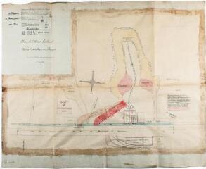 2 vues - Plan de l\'usine Ledeuil, chaux hydraulique du Bazert. A. Tivolli. 13 décembre 1884. Ech. 1/200. (ouvre la visionneuse)