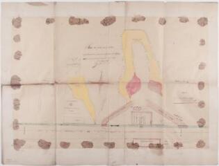 1 vue - Plan des fours de la Pelade appartenant aux communes de Gourdan et de Seilhan. J.-B. Marqueste. 25 août 1897. Ech. 1/200. (ouvre la visionneuse)