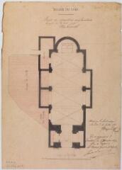 1 vue  - Eglise du Grès, projet de réparations complémentaires, plan horizontal. Joseph Raynaud, architecte. 10 juillet 1873. Ech. 0,01 p.m. (ouvre la visionneuse)