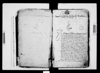 34 vues  - Commune de Montberon. 1 G 1 : livre terrier de 1681 (ouvre la visionneuse)