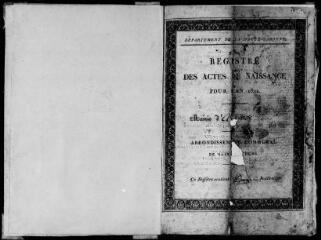 93 vues Antignac. 1 E 3 registre d'état civil : naissances, mariages, décès. (collection communale)