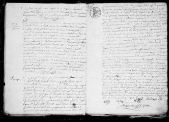 129 vues Arnaud-Guilhem. 1 E 7 registre d'état civil : naissances, mariages, décès. (collection communale)