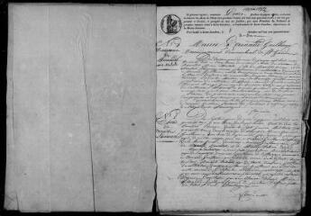 152 vues Arnaud-Guilhem. 1 E 8 registre d'état civil : naissances, mariages, décès. (collection communale)