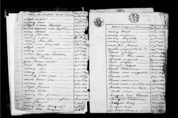396 vues Auriac-sur-Vendinelle. 1 E 16 registre d'état civil : naissances, mariages, décès. (collection communale)