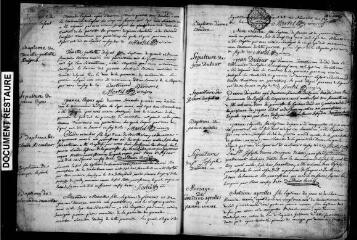 183 vues Aussonne. 1 E 3 registre paroissial : baptêmes, mariages, sépultures. (collection communale)