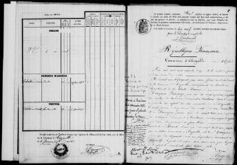 107 vues Auzeville-Tolosane. 1 E 12 registre d'état civil : naissances, mariages, décès. (collection communale)