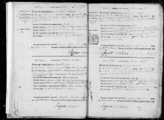 193 vues Castelnau-Picampeau. 1 E 3, registre d'état civil : naissances, mariages, décès. (collection communale)