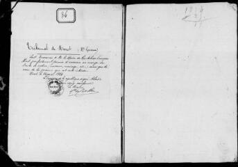 125 vues Castelnau-Picampeau. 1 E 8, registre d'état civil : naissances, mariages, décès. (collection communale)