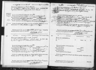 130 vues Cépet. 1 E 7 registre d'état civil : naissances, mariages, décès. (collection communale)