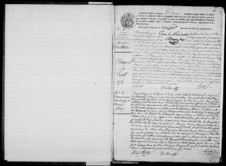128 vues Clermont-le-Fort. 1 E 8 registre d'état civil : naissances, mariages, décès. (collection communale)
