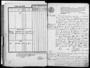 113 vues Estancarbon. 1 E 12 registre d'état civil : naissances, mariages, décès. (collection communale)