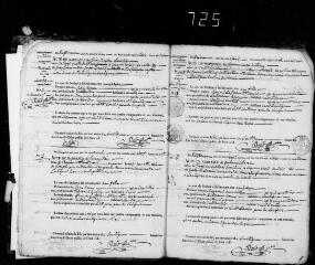 138 vues Lautignac. 1 E 10 registre d'état civil : naissances, mariages, décès. (collection communale)