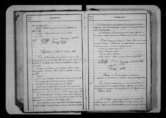 89 vues - Commune de Lasserre. 1 D 4 : registre des délibérations du conseil municipal, 1839, 16 mai-1853, 7 août (ouvre la visionneuse)