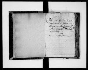 171 vues  - « Papiers relatifs aux années 1788-1792 ». (ouvre la visionneuse)