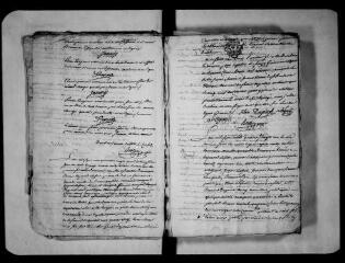 200 vues Commune d'Aussonne. 1 D 2 : registre des délibérations du conseil municipal, 1781, 15 avril-an X, 24 germinal