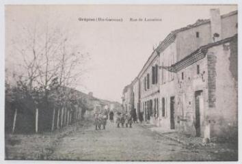 2 vues - Grépiac (Hte-Garonne) : rue de Lamaïsou / cliché Wilm. - [s.l] : [s.n], [entre 1910 et 1940], (Toulouse : imp. A. Thiriat & cie). - Carte postale (ouvre la visionneuse)