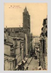 1 vue - 86. Toulouse : rue et église du Taur [église Notre-Dame-du-Taur]. - Toulouse : phototypie Labouche frères, marque LF au verso, [1911]. - Carte postale (ouvre la visionneuse)