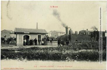 1 vue - L\'Aude. 362. Salles-d\'Aude : gare du tramway. - Toulouse : phototypie Labouche frères, marque LF au recto, [entre 1909 et 1925]. - Carte postale (ouvre la visionneuse)