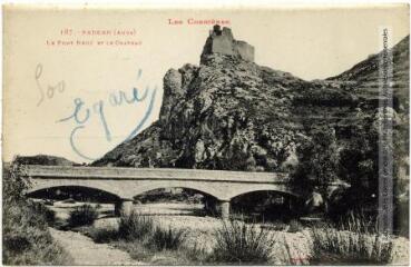 1 vue - Les Corbières. 187. Padern (Aude) : le pont neuf et le château. - Toulouse : phototypie Labouche frères, marque LF au verso, [entre 1909 et 1925]. - Carte postale (ouvre la visionneuse)