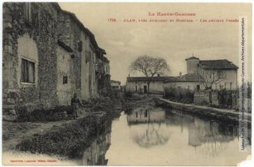 2 vues La Haute-Garonne. 1755. Alan, près Aurignac et Martres : les anciens fossés. - Toulouse : phototypie Labouche frères, marque LF au verso, [1911]. - Carte postale