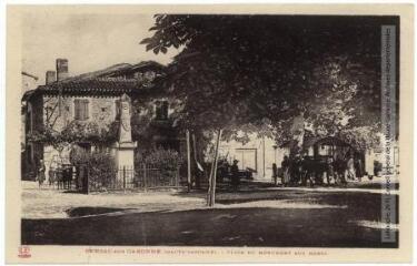 2 vues Gensac-sur-Garonne (Haute-Garonne) : place du monument aux morts. - Toulouse : phototypie Labouche frères, marque LF, [1936]. - Carte postale