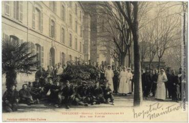 2 vues - Toulouse : hôpital complémentaire 31 : rue des Fleurs. - Toulouse : phototypie Labouche frères, marque LF au verso, [1911]. - Carte postale (ouvre la visionneuse)