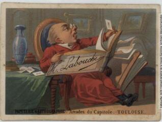 2 vues - H. Labouche, papeterie et lithographie, Arcades du Capitole, Toulouse. - [Toulouse : Labouche, 1870]. - Estampe (ouvre la visionneuse)