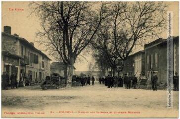 1 vue Le Gers. 64. Cologne : marché aux cochons et quartier Bourbon. - Toulouse : phototypie Labouche frères, [entre 1905 et 1925]. - Carte postale