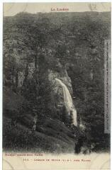 1 vue - La Lozère. 100. Cascade de Rhune [Runes] (80 m.) près Florac. - Toulouse : phototypie Labouche frères, [entre 1905 et 1925]. - Carte postale (ouvre la visionneuse)