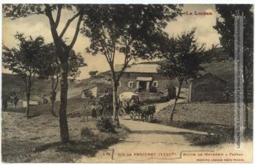 1 vue - La Lozère. 479. Col de Perjuret (1100 m) : route de Meyrueis à Florac. - Toulouse : phototypie Labouche frères, [entre 1905 et 1925]. - Carte postale (ouvre la visionneuse)