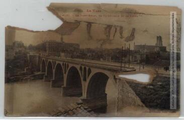 1 vue - Le Tarn. [...]. Albi : le Pont-Neuf, la cathédrale et le lycée. - Toulouse : phototypie Labouche frères, [entre 1905 et 1937], tampon d\'édition du 1er septembre 1917. - Carte postale (ouvre la visionneuse)