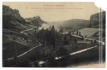 1 vue - Le Tarn-et-Garonne. 37. Bruniquel : entrée de la vallée de la Vère et le château. - Toulouse : phototypie Labouche frères, [entre 1918 et 1937]. - Carte postale (ouvre la visionneuse)