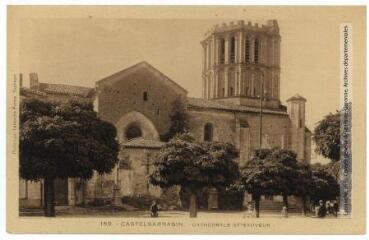1 vue - 159. Castelsarrasin : cathédrale Saint-Sauveur. - Toulouse : phototypie Labouche frères, [entre 1918 et 1937]. - Carte postale (ouvre la visionneuse)