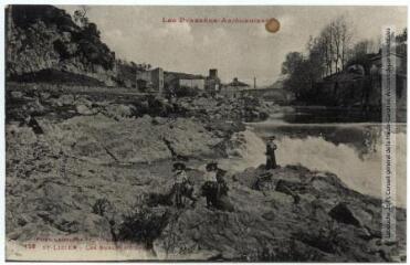 2 vues - Les Pyrénées Ariégeoises. 128. Saint-Lizier : les berges du Salat. - Toulouse : phototypie Labouche frères, [entre 1918 et 1937]. - Carte postale (ouvre la visionneuse)