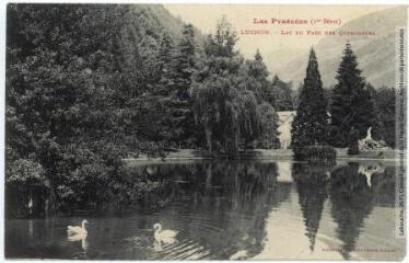 2 vues - Les Pyrénées (1re série). 114. Luchon [Bagnères-de-Luchon] : lac du parc des Quinconces. - Toulouse : phototypie Labouche frères, [entre 1905 et 1918]. - Carte postale (ouvre la visionneuse)