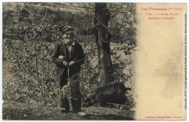 1 vue - Les Pyrénées (1re série). 184. Type de vieux berger pyrénéen. - Toulouse : phototypie Labouche frères, [entre 1905 et 1918]. - Carte postale (ouvre la visionneuse)