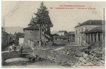 2 vues - Les Pyrénées Centrales. 238. Barbazan (Haute-Garonne) : l\'église et la mairie. - Toulouse : phototypie Labouche frères, [entre 1905 et 1918]. - Carte postale (ouvre la visionneuse)
