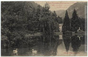 1 vue - Les Pyrénées Centrales (1re série). 114. Luchon [Bagnères-de-Luchon] : lac du parc des Quinconces. - Toulouse : phototypie Labouche frères, [entre 1905 et 1918]. - Carte postale (ouvre la visionneuse)