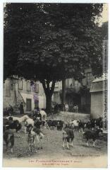 1 vue - Les Pyrénées Centrales (1e série). Melles : la place. - Toulouse : phototypie Labouche frères, [entre 1918 et 1937], tampon d\'édition du 31 mars 1926. - Carte postale (ouvre la visionneuse)