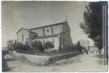 2 vues - L\'Aude. 448. Luc-sur-Orbieu : l\'église neuve. - Toulouse : maison Labouche frères, [entre 1900 et 1940]. - Photographie (ouvre la visionneuse)